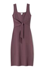 Moda Operandi Nanushka Melon Belted Compact Knit Midi Dress