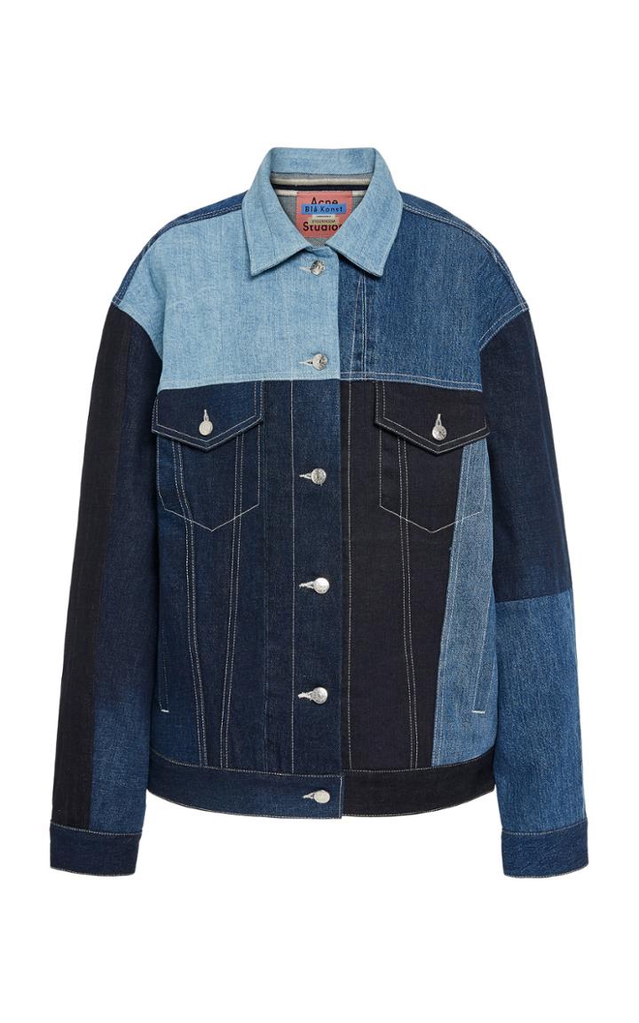 Acne Studios 2000 Recrafted Paneled Denim Jacket Size: 36