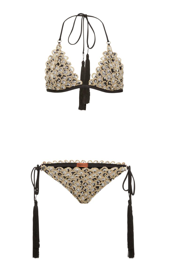 Missoni Mare Halter-neck Fringe-detailed Bikini Set