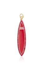 Tara Hirshberg Surf Gun Board Charm With Pav Gemfields Rubies