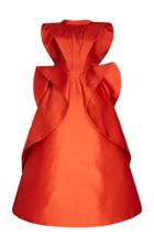 Moda Operandi Zac Posen Pleated Satin Gown Size: 2