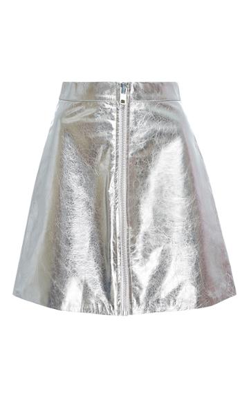Brashy Chloe Lambskin Leather Skirt