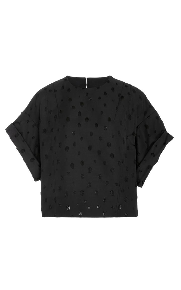 Jason Wu Burn Out Cotton Twill Top