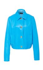 Escada Lubo Leather Bomber Jacket