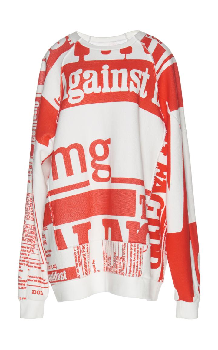 Maison Margiela Cotton Fleece Print Sweatshirt