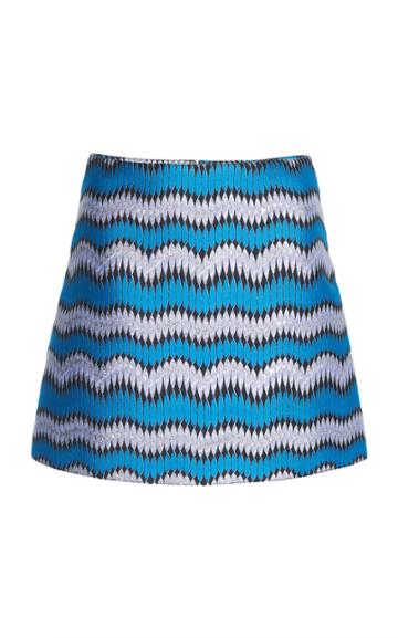 Courrges Jacquard Mini Skirt