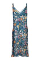 Lake Studio Rolled Floral Midi Dress