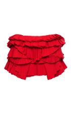Givenchy Cotton Poplin Ruffle Skirt