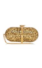 Moda Operandi Marzook Pill Gold Leaf And Brass Clutch