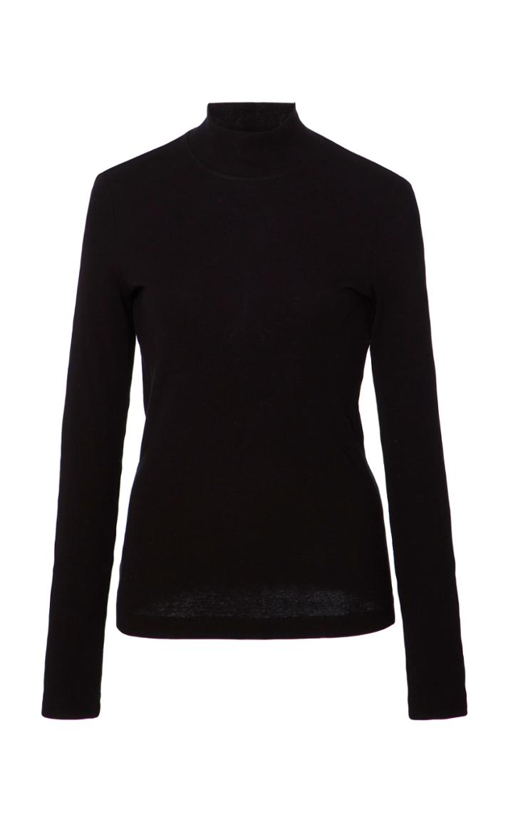 Rosetta Getty Rib Knit Turtleneck Long Sleeve Top