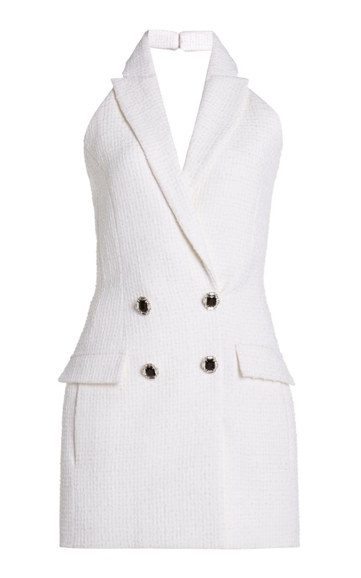 Moda Operandi David Koma Halter Neck Jewelled Mini Dress