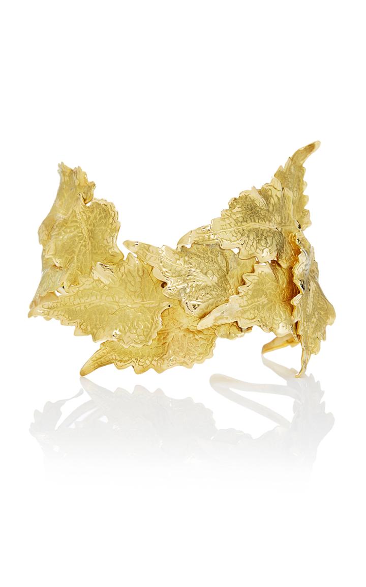 Ana Khouri M'o Exclusive: Gold Leaf Bracelet