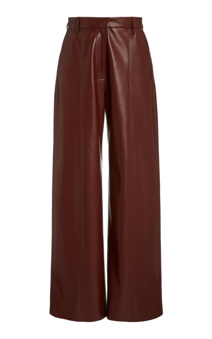 Moda Operandi Nanushka Cleo Straight-leg Vegan Leather Pants
