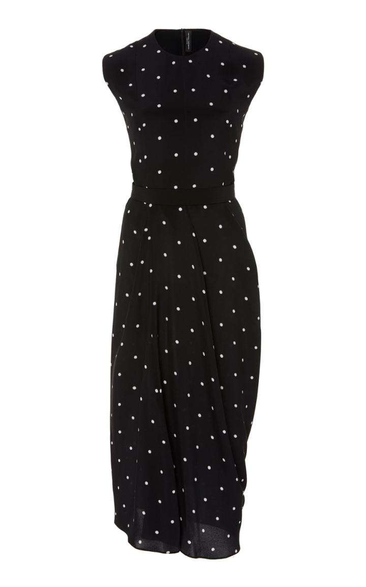 Narciso Rodriguez Blurred Dot Silk Dress