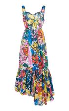 Moda Operandi Marni Floral-print Voile Ruffled-hem Maxi Dress Size: 38