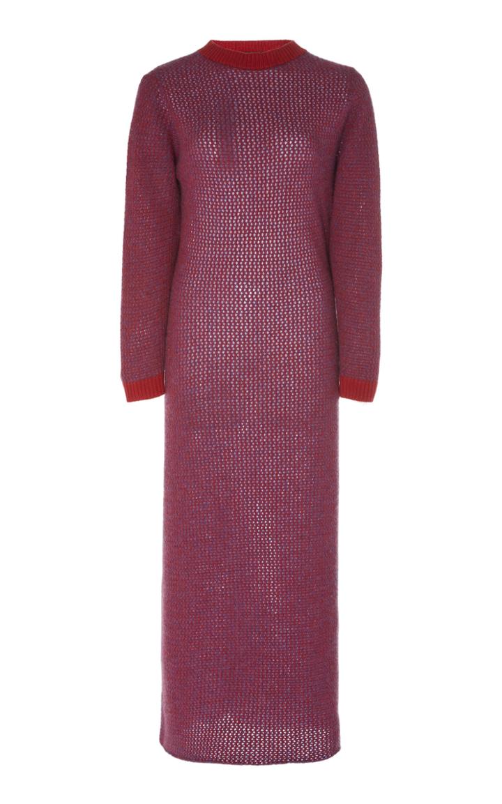 The Elder Statesman Castaway Picasso Cashmere Dress