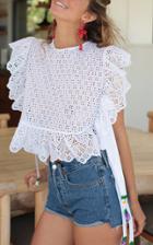My Beachy Side Bib Blouse