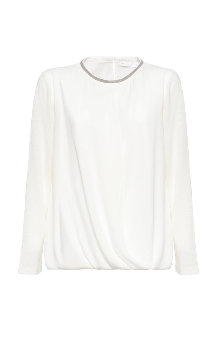 Fabiana Filippi Draped Long Sleeve Shirt