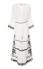 Lug Von Siga Embroidered Midi Lace Dress