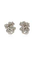 Moda Operandi Anna Hu One Of A Kind Duchess Hibiscus Diamond Earrings