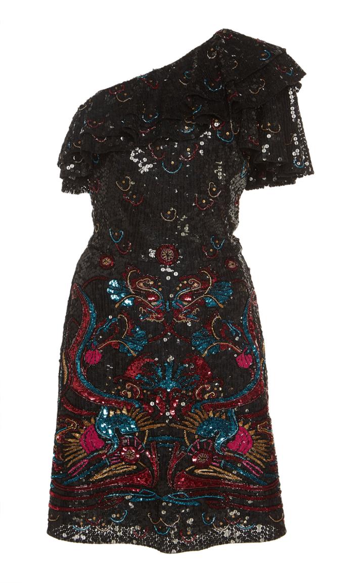 Zuhair Murad Orizuro Tulle Mini Dress