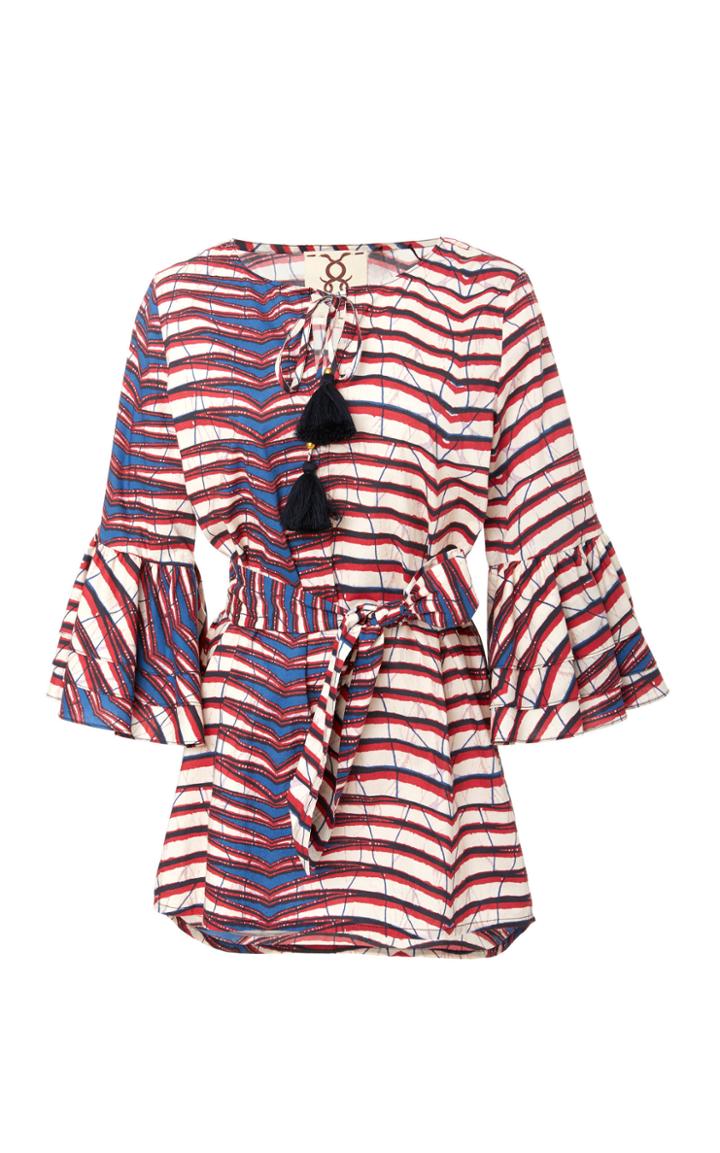 Figue Reina 3/4 Sleeve Cotton Top