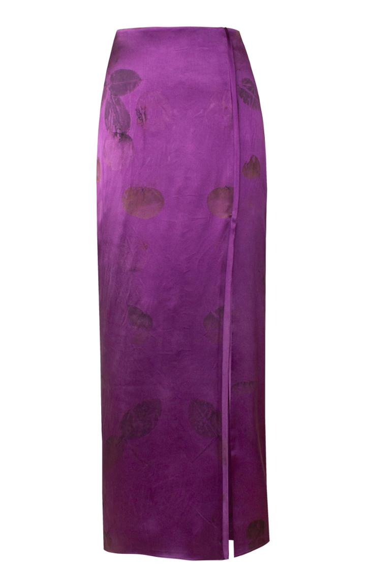 Moda Operandi Alejandra Alonso Rojas Slit Silk Pencil Skirt