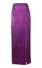 Moda Operandi Alejandra Alonso Rojas Slit Silk Pencil Skirt