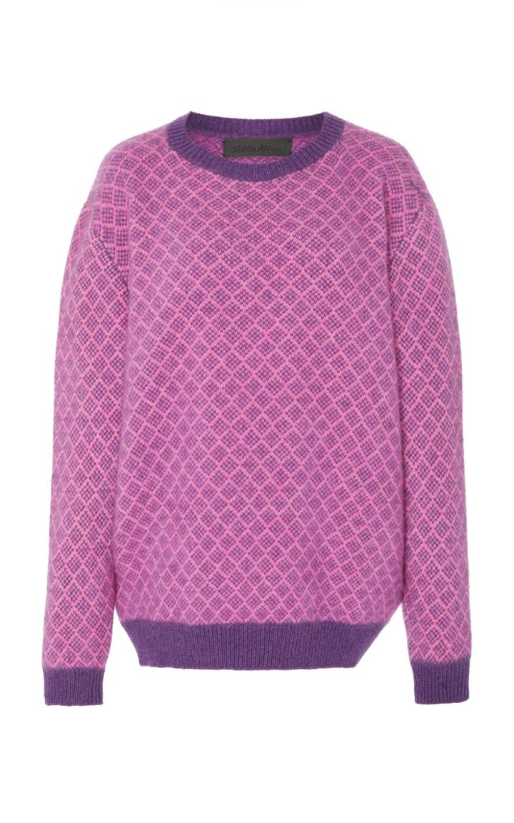 The Elder Statesman Intarsia Cashmere Sweater