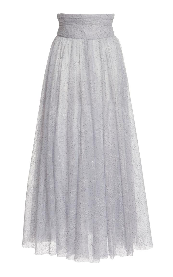Moda Operandi Luisa Beccaria A-line Lace Skirt