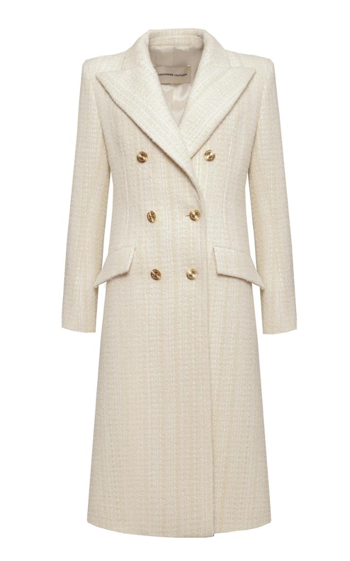 Alexandre Vauthier Tweed Wool-blend Coat