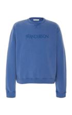 Jw Anderson Logo-embroidered Cotton-jersey Sweatshirt