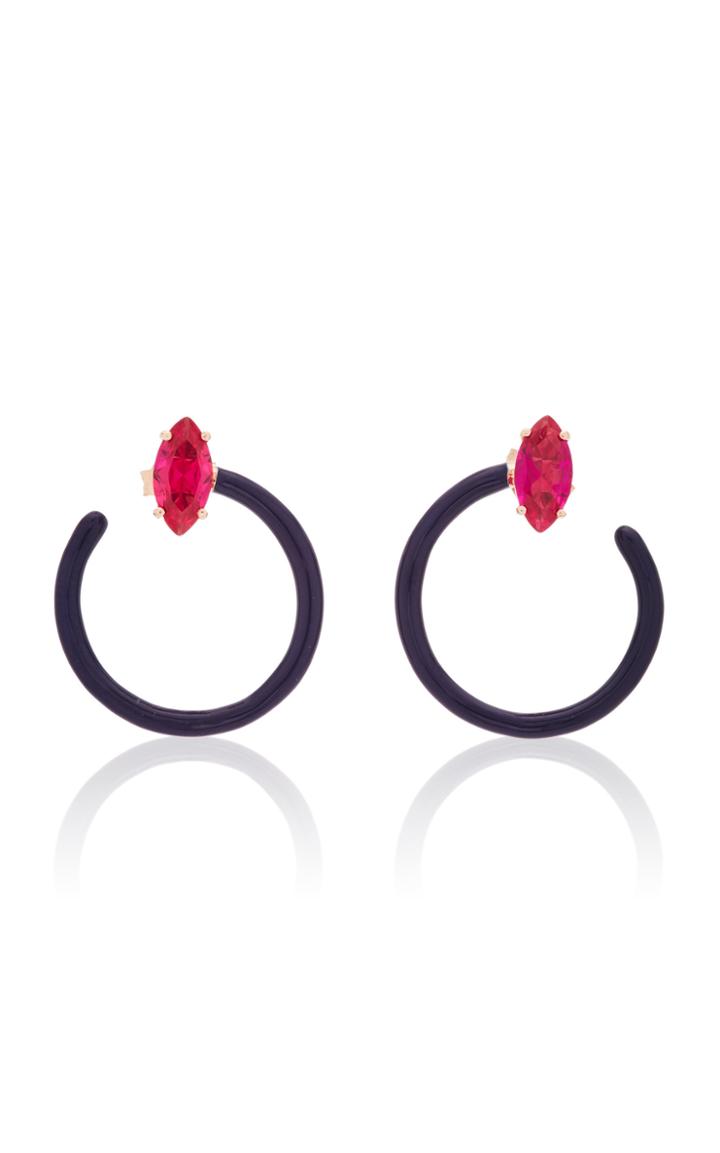 Moda Operandi Bea Bongiasca Small Tendril Circle Earrings