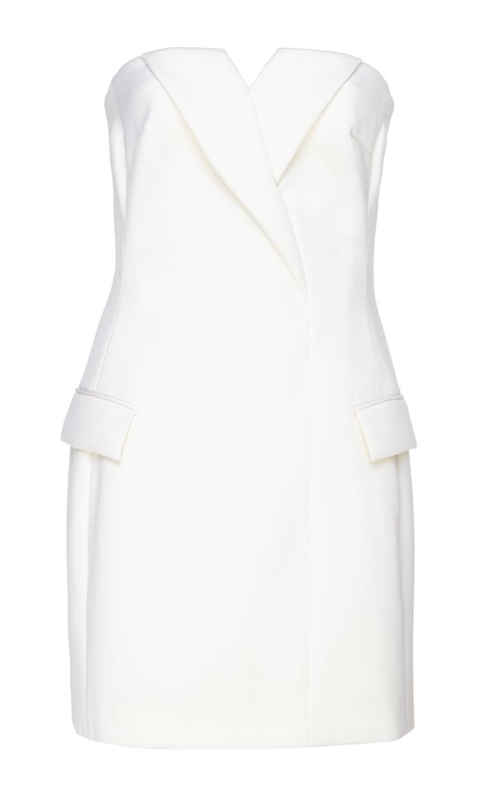 David Koma Tuxedo Strapless Mini Dress