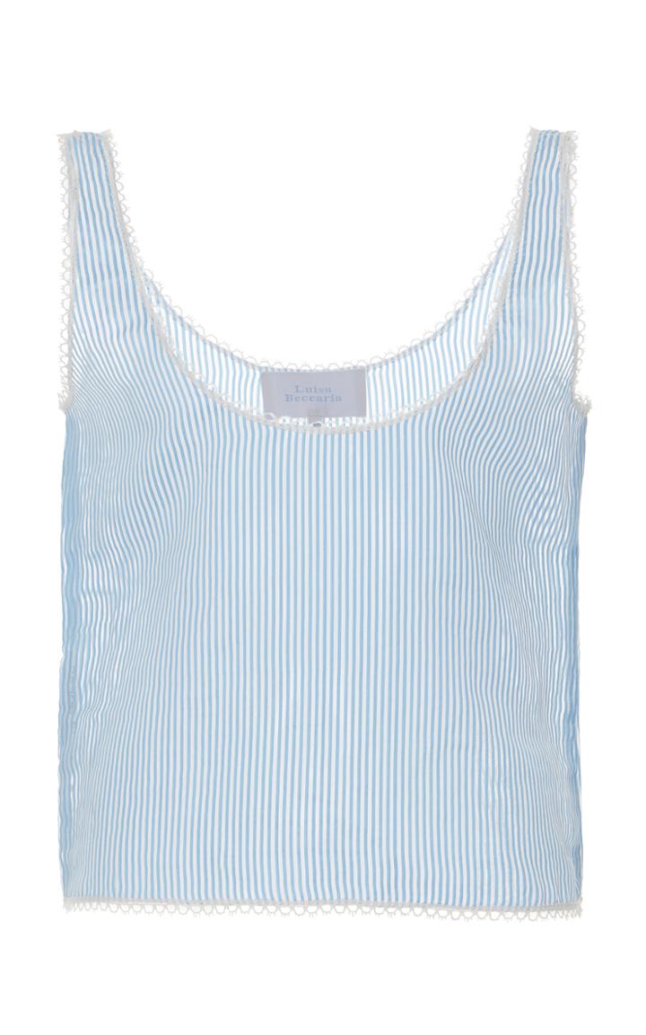 Luisa Beccaria Sleeveless Striped Tank