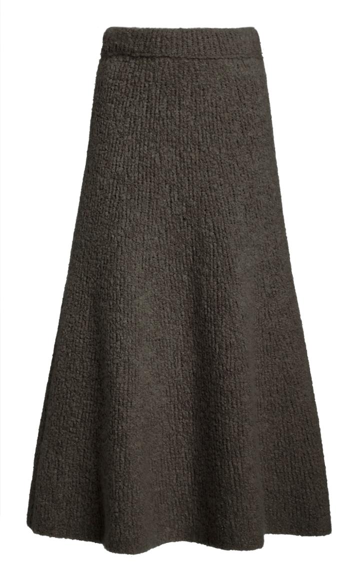 Gabriela Hearst Pablo Cashmere Boucl Midi Skirt