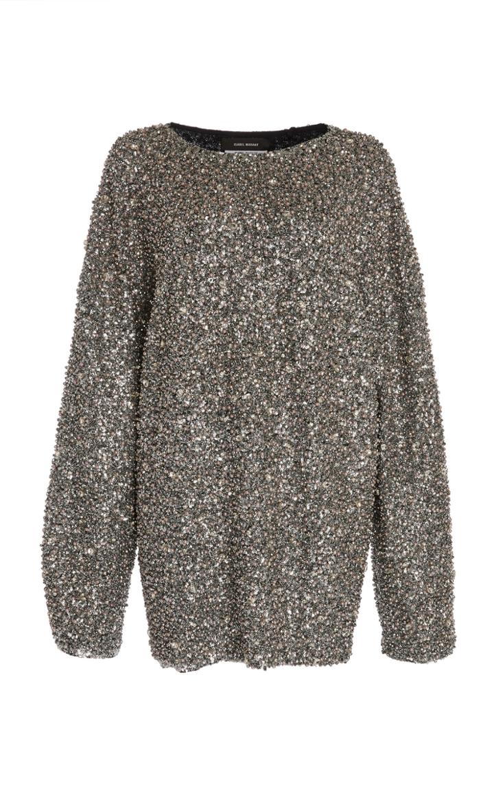 Isabel Marant Xana Oversized Sequin Top