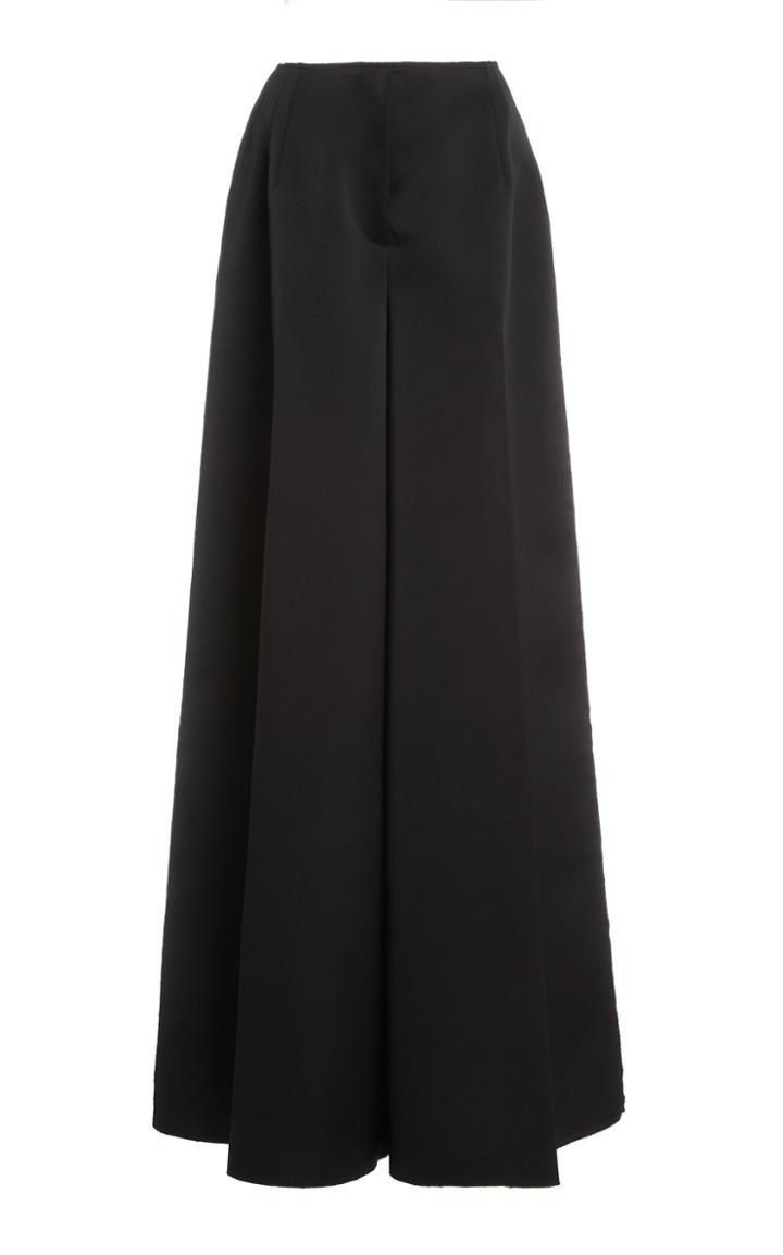 Moda Operandi Carolina Herrera Double Bonded Satin Wide Leg Pants