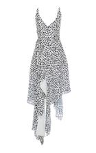 16arlington Asymmetric Printed Crepe Dress