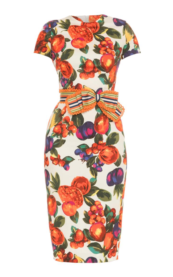 Lena Hoschek Leticia Fitted Fruit Dress