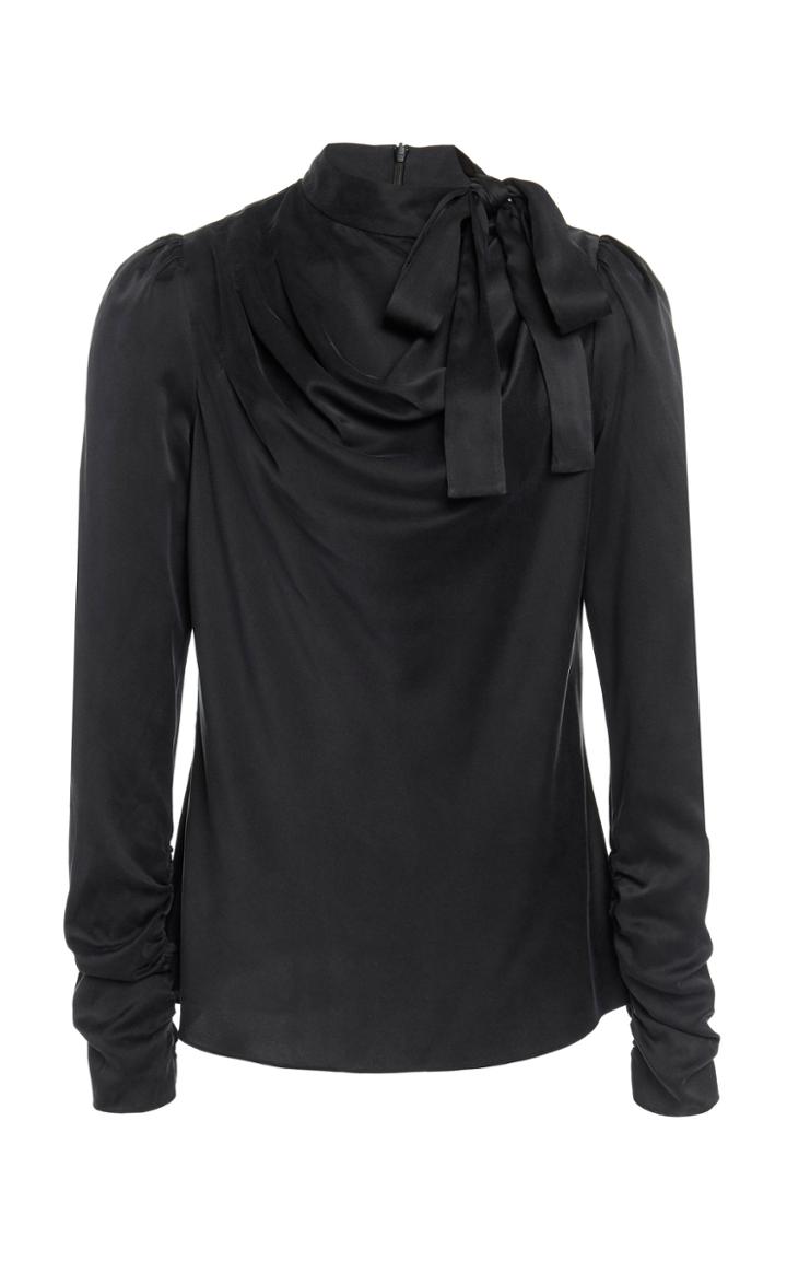 Zimmermann Draped Tie-detailed Silk-blend Top Size: 2