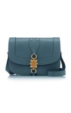 Valentino V-locker Leather Saddle Bag