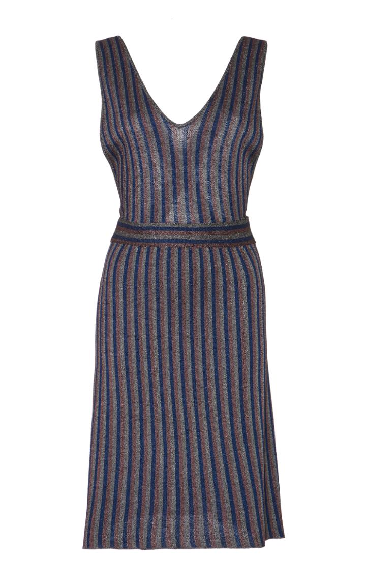 Ph5 Phoebe Metallic Striped Mini Dress