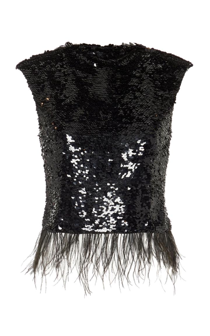 Moda Operandi Rachel Gilbert Max Sleeveless Sequined Top Size: 2