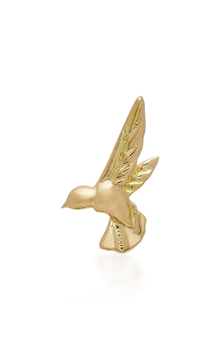 Brent Neale Mini Hummingbird 18k Gold Earring