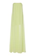 Cushnie Layered Strapless Silk Wide-leg Jumpsuit