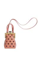 Perrin Paris La Minaudiere Polka-dotted Leather Bag