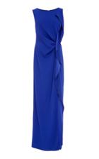 Escada Guann Chiffon Cascading Wave Dress