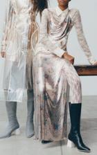 Moda Operandi Paco Rabanne Floral-print Mesh Dress