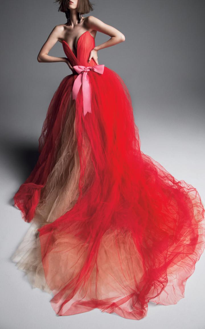 Vera Wang Zoya Tulle Bodice Ballgown